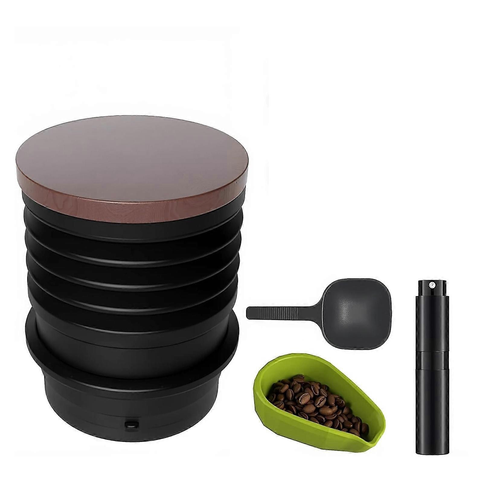 Efficient Coffee Grinder Cleaning Tool Set with Bellow Atomizing Bottle and 10g Spoon Suitable for Quick Maintenance Multicolor