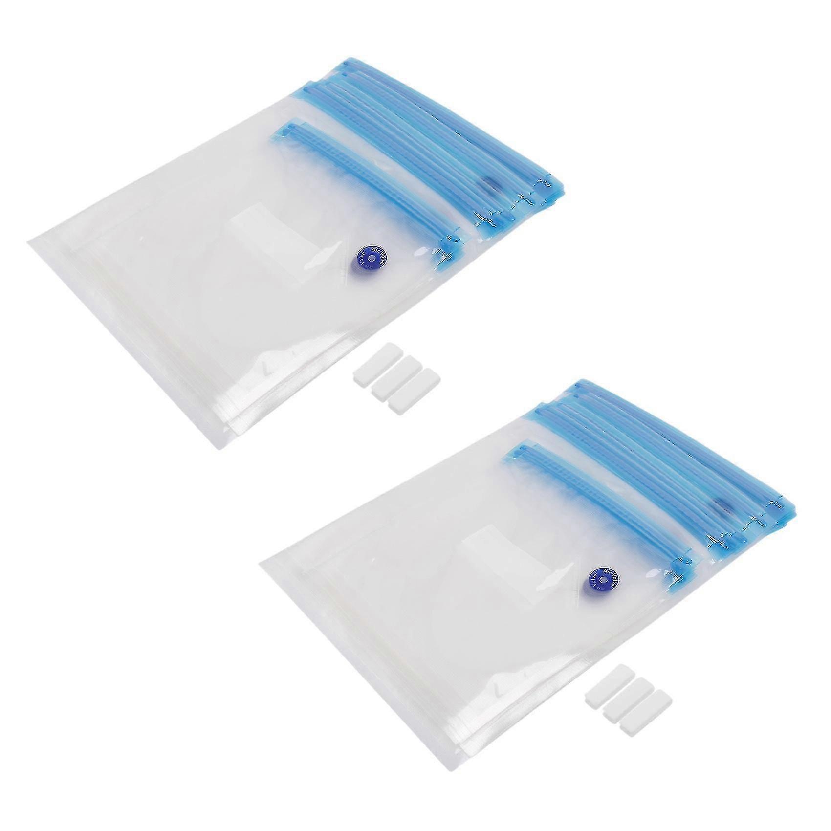 30x Vacuum Food Sealer Bags,reusable Sealed Bags With Sealing 4 Clips For Long-time Storage Anova A-hy