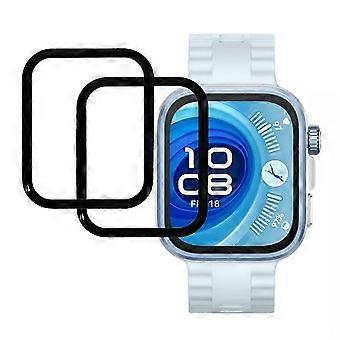 2 stks Watch Fit 4 Pro schermbeschermer - HD Clear PMMA-film met zwarte rand voor smartwatch