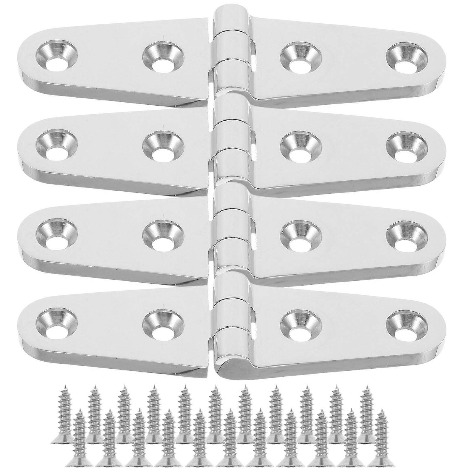 Heavy Duty Stainless Steel Hinges with Screws for Boat, Yacht, Hatch, Door, and Cabinet Applications – Durable and Easy to Install Hardware Solution