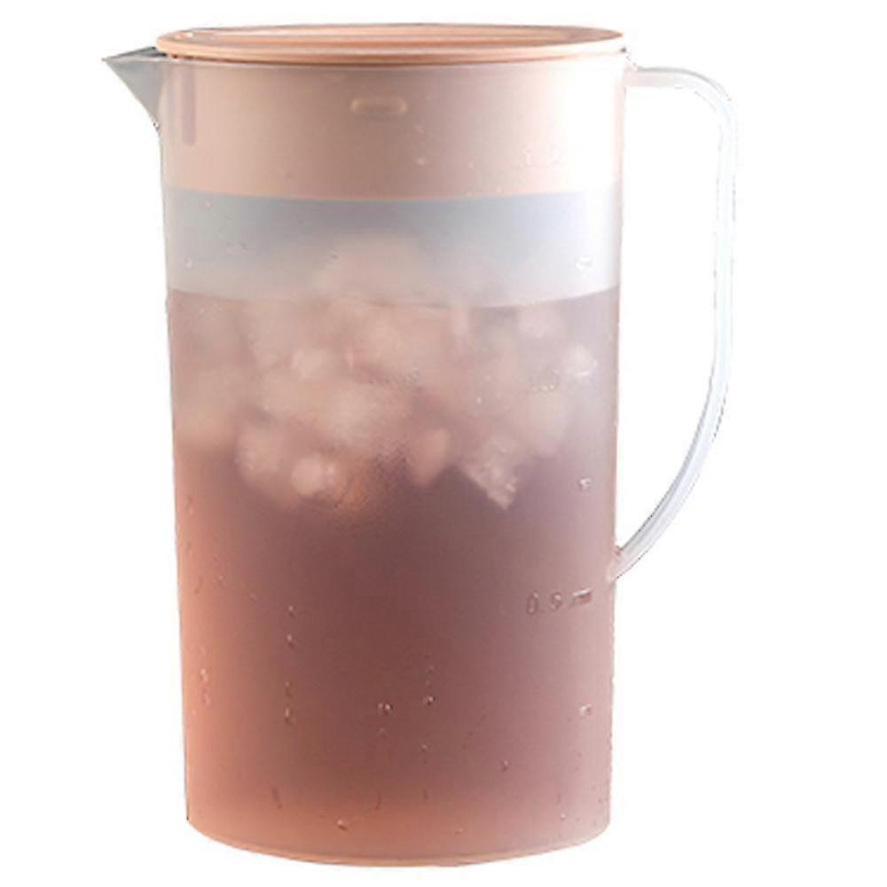 Eco-Friendly Plastic Pitcher with Lid for Hot/Cold Drinks, Juice, Tea - 1