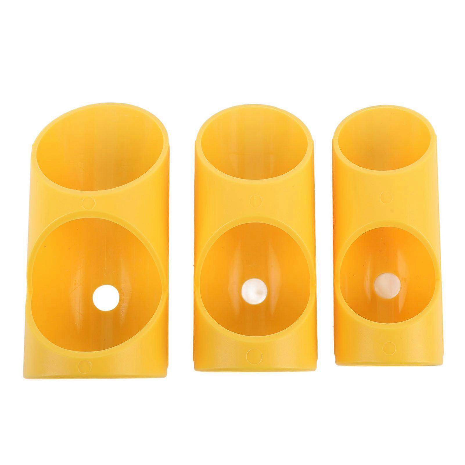 3PCS Foam Pipe Cutter Tool ABS Pipe Insulation Cutting Guide Fixture Precise Alignment for Home Industry Yellow