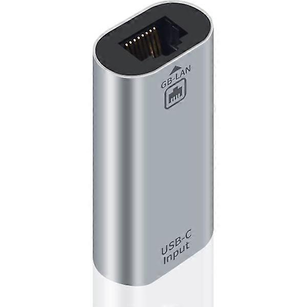 Poyiccot USB C to Ethernet Adapter Gigabit, RJ45 Female to USB C Female Adapter, USB C to RJ45 Adapter