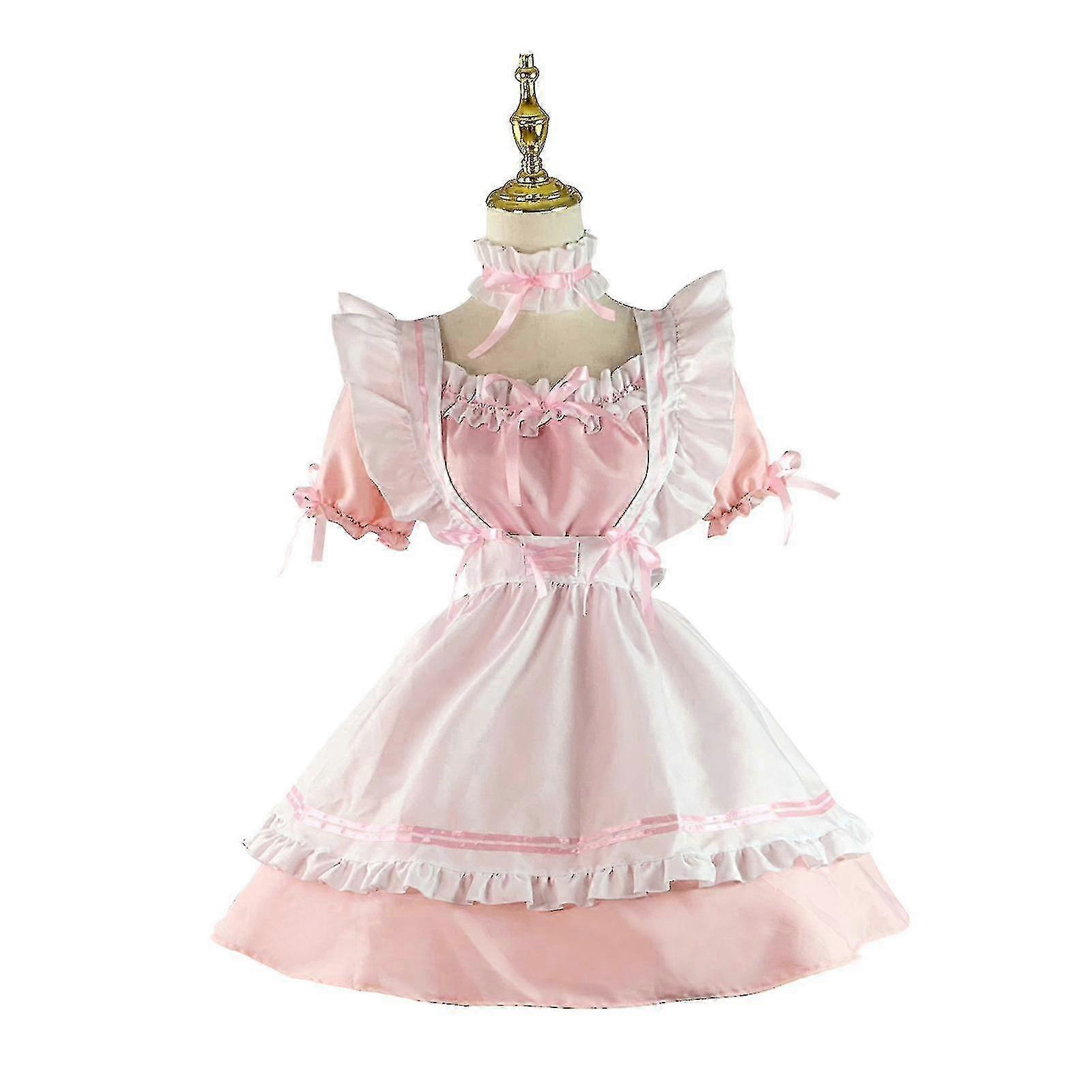 Anime French Maid Dress Cute Maid Cosplay Dress For Halloween Mai...