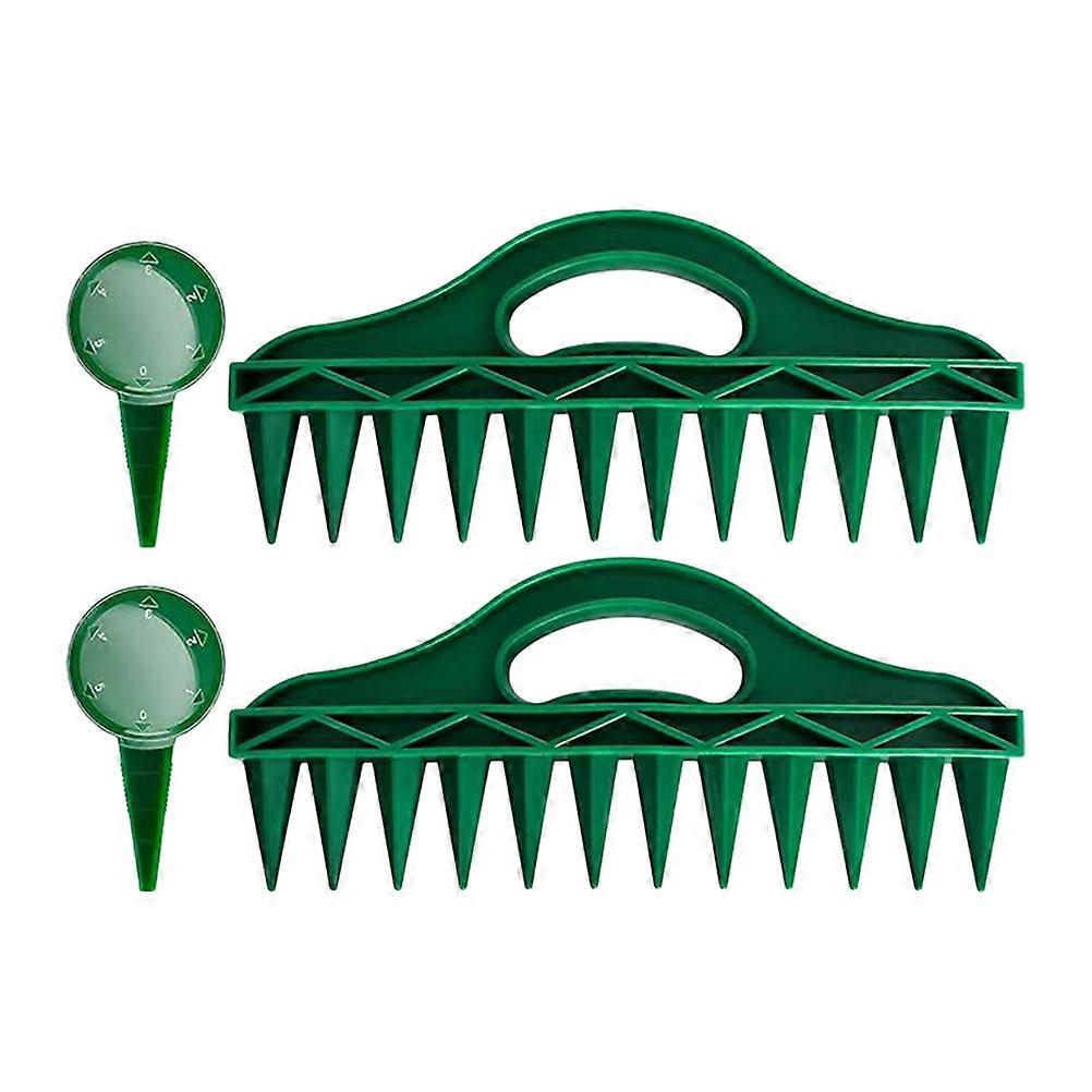 Dibbler Gardening Tool Handheld Soil Digger for Planting 2Sets