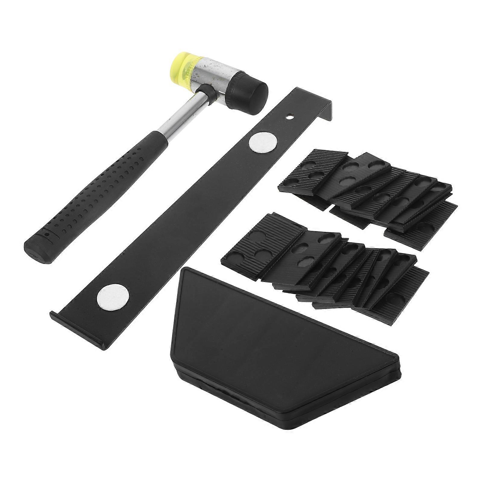 Laminate Floor Tool Kit With Tapping Block Pull Bar Mallet Hardwood Floors Versatile Application Comprehensive Protection 1Set