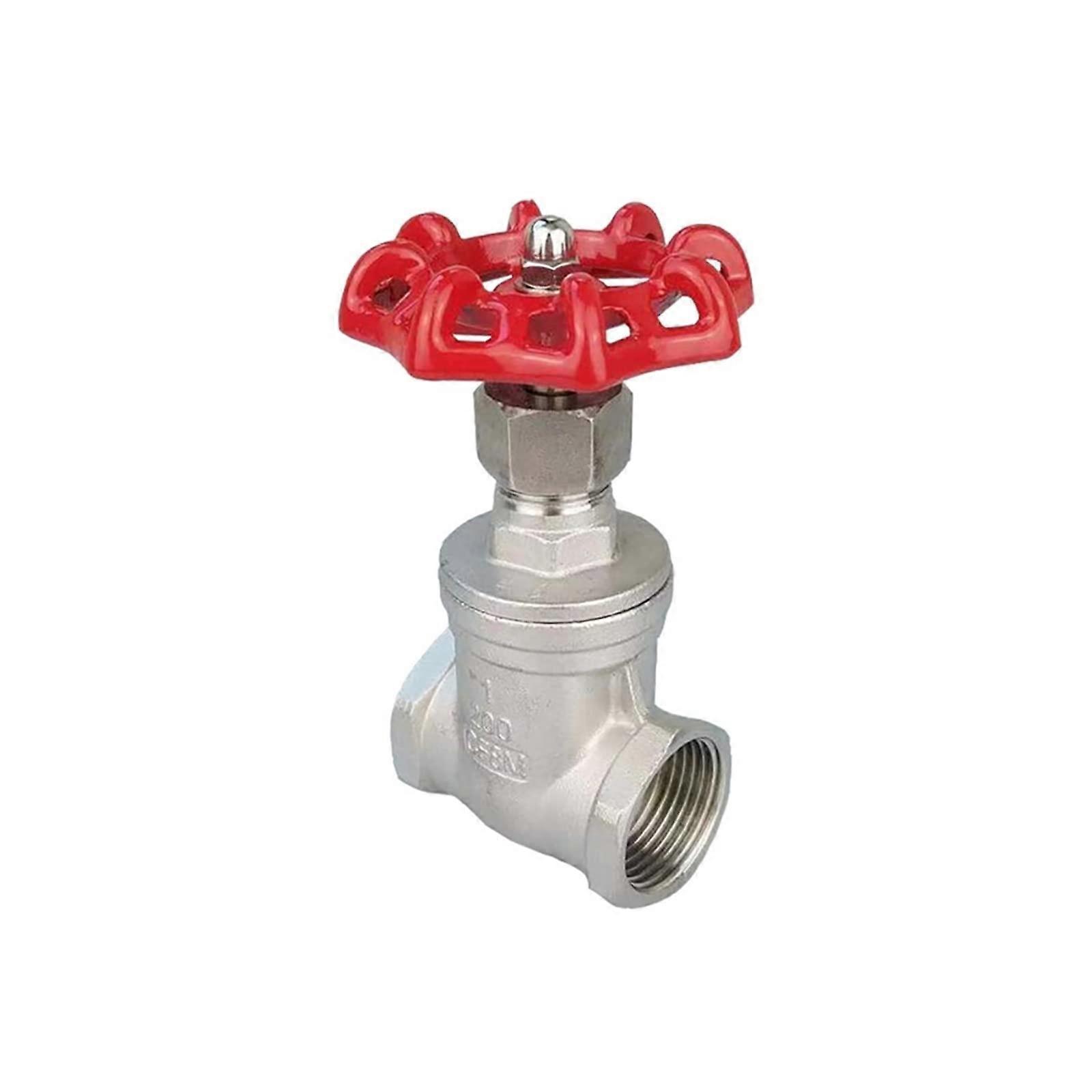 Stainless Steel Gate Valve, Water Valve With Female Thread, Size Range 1/22 in, CorrosionResistant and Durable