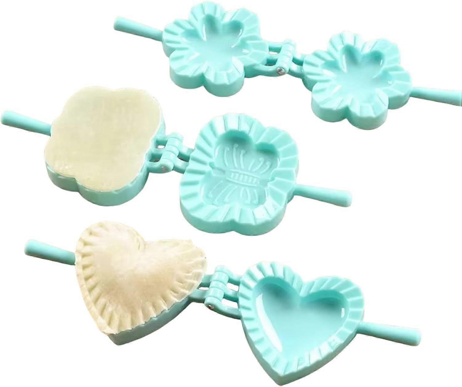 3 Pcs Dumpling Making Tools Dumpling Maker Press Kitchen Cooking Mold for Meat Pies, Dumplings, Pot Stickers Making