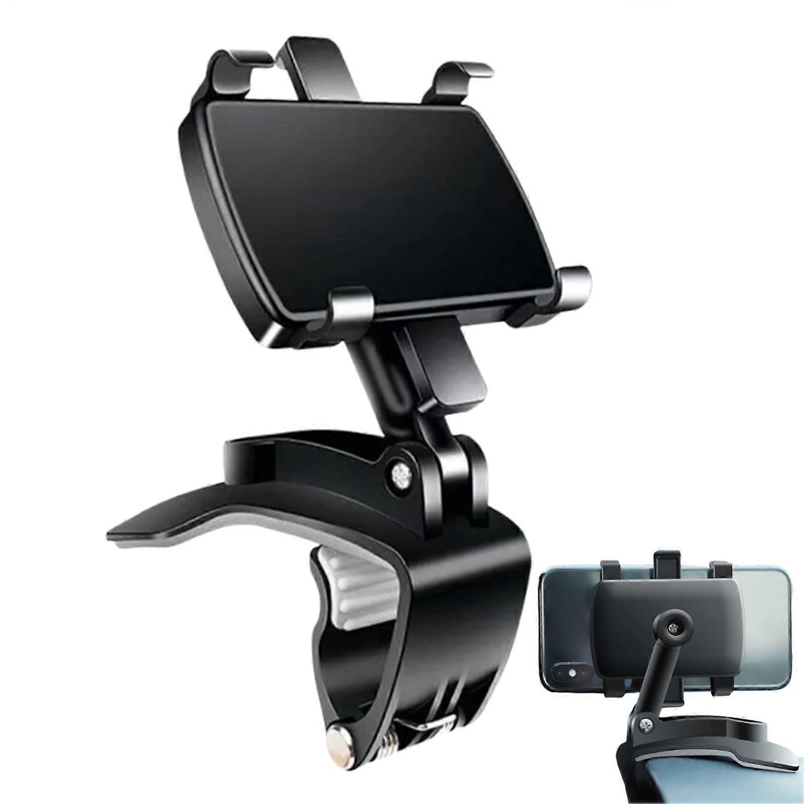 Car Phone Holder Sun Visor Navigation Mount Adjustable Shockproof Smartphone Holder for Vehicles