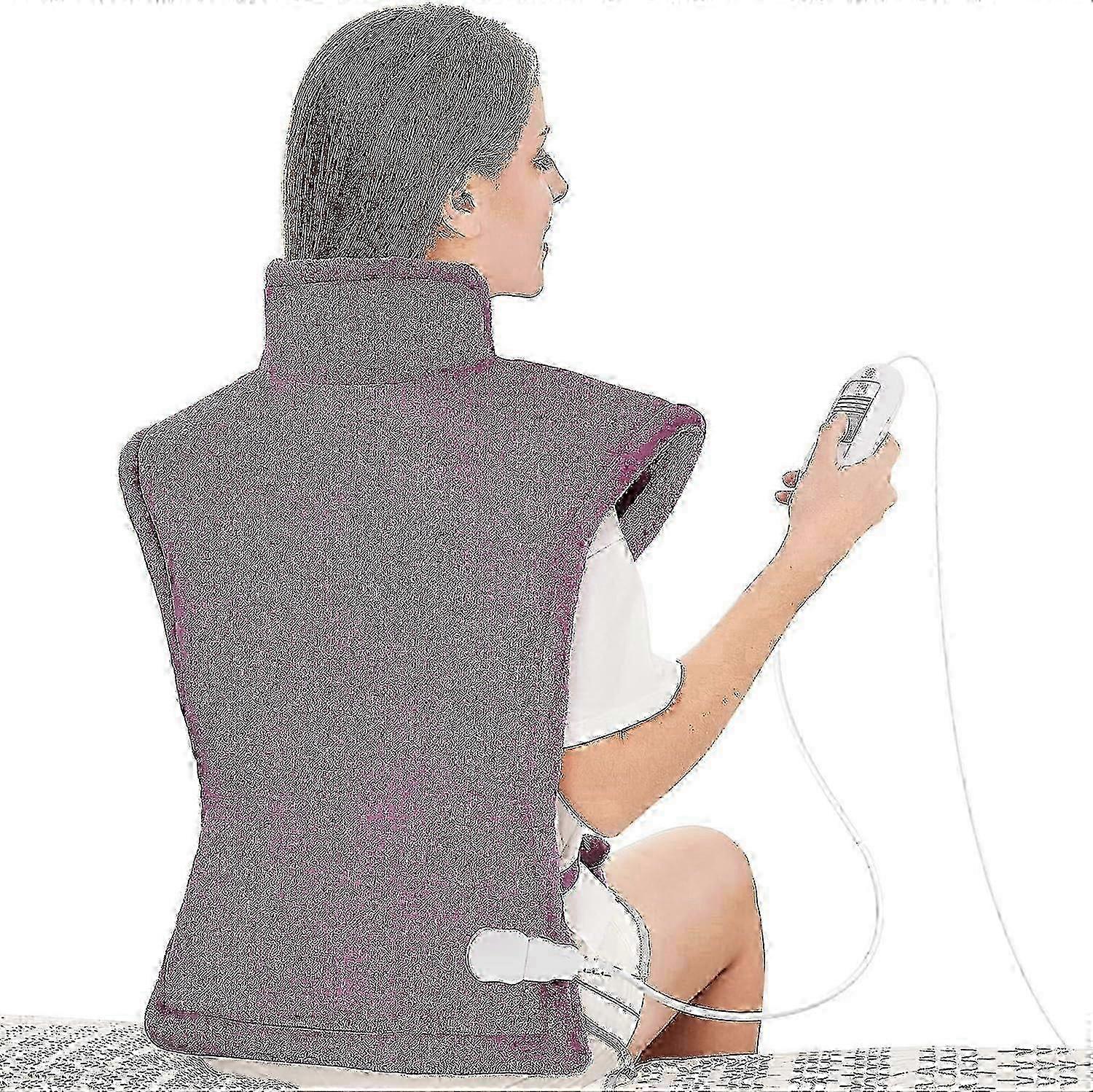 Heating pad for back shoulder neck 60 x 85 cm. Heating pad with automatic switch-off, fast heating, with waist strap, back warmer heating blanket
