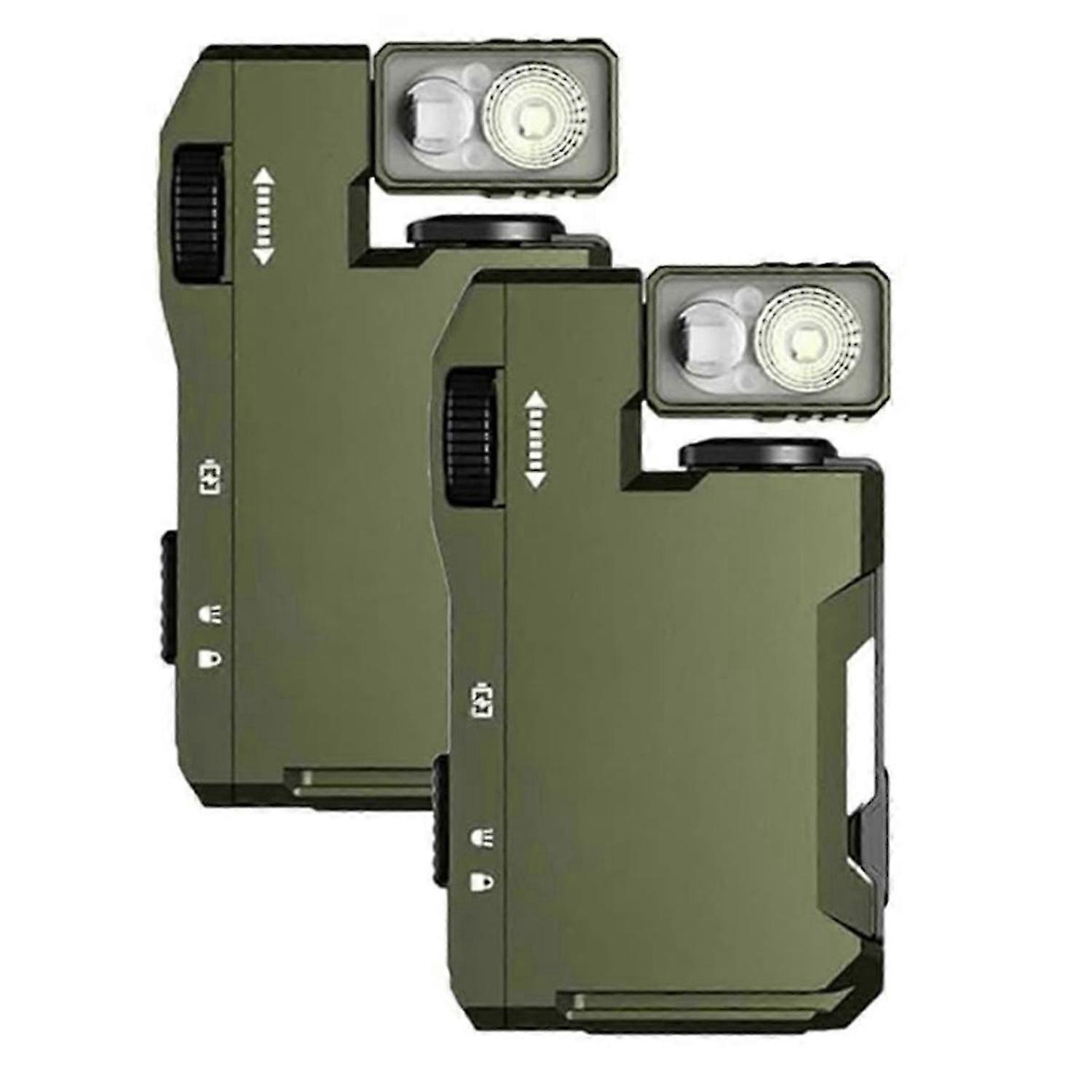 Flashlight, G5 Edc Light 400 Lumens, Rechargeable Pocket-Sized Green