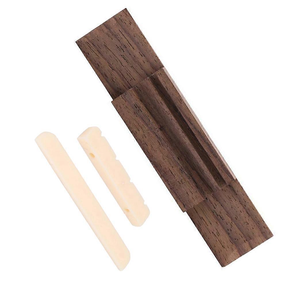 Wooden Ukulele Bridge Bridge for Ukulele 4Sets Adjustable Accessories
