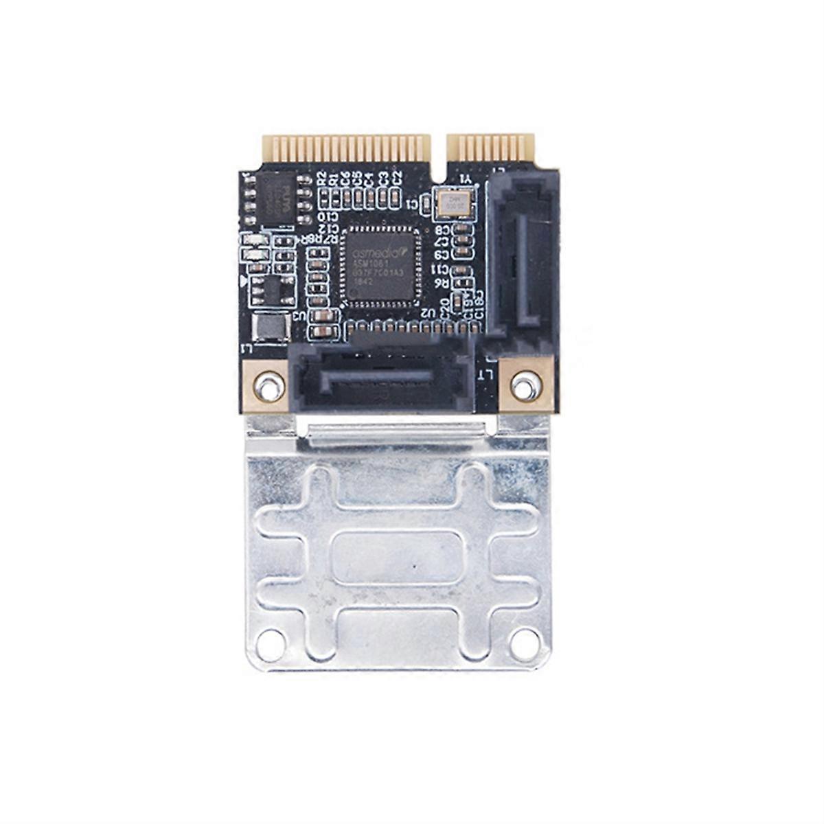 Mini PCI-E to 3.0 Adapter Card Mini PCI-E to 2 Port 3.0 6Gbps SSD Adapter Card for WinXP/Win7/8/10/