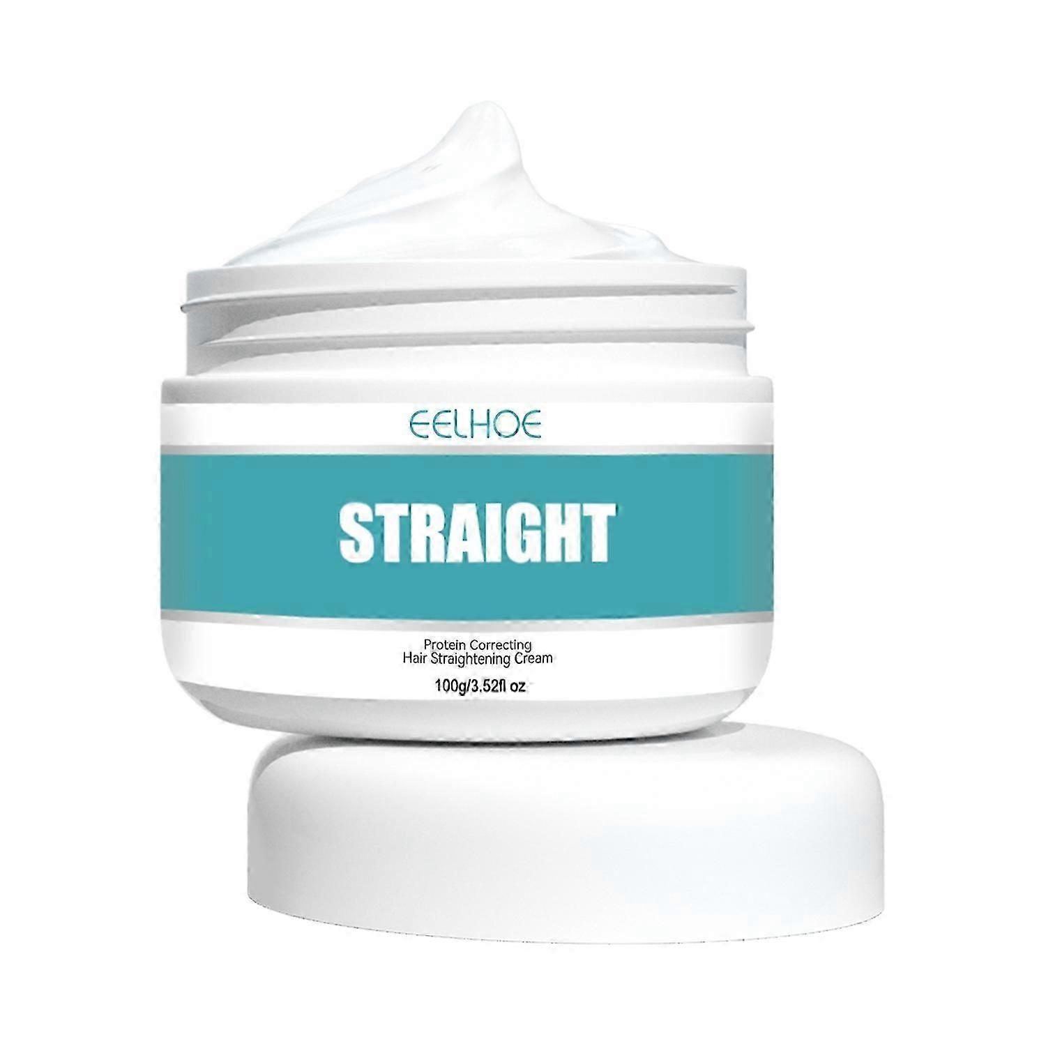 EELHOE Collagen Hair Straightening Cream, Repair Damaged Hair To Smooth Frizz And Split Free Smoothi