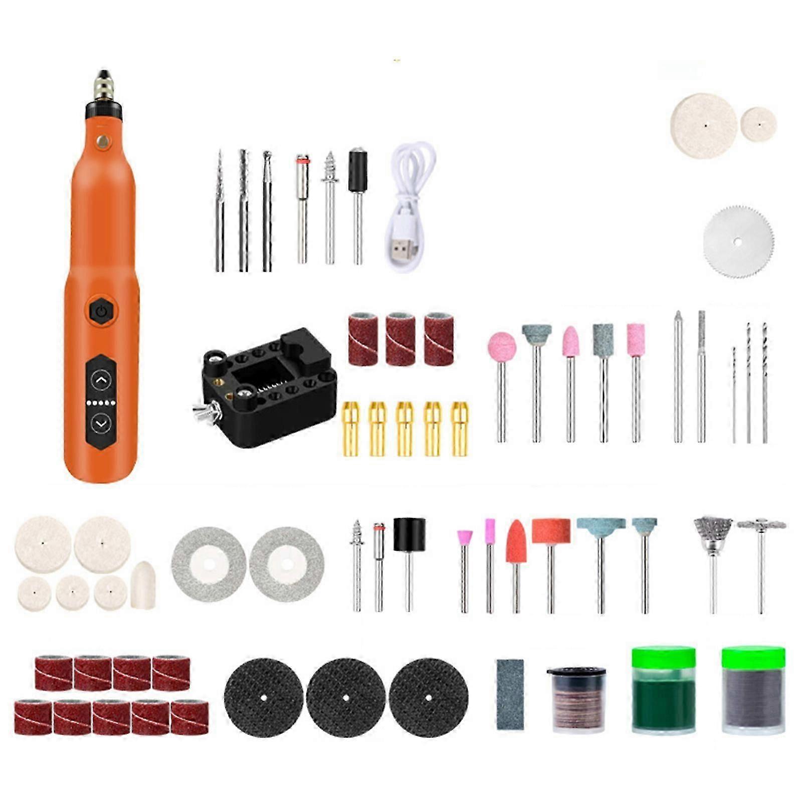 Convenient 3.7V 18000rpm Multi Tool Set with Ergonomic Handle Grinding Device for Accurate Drilling and Grinding Tasks