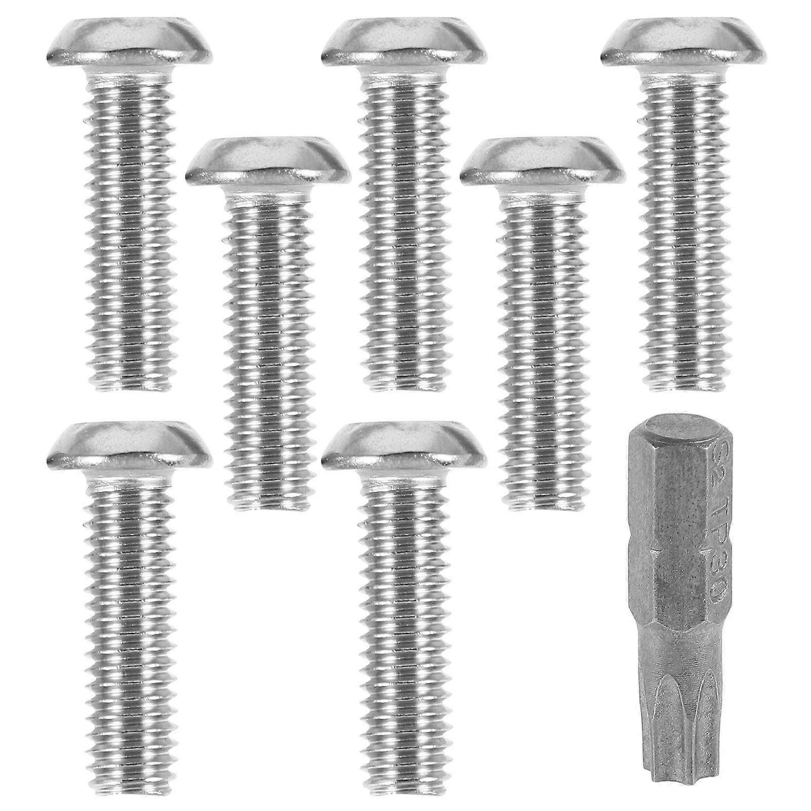 License Plate Screws Stainless Steel for Anti Theft 5Sets Car Frame Screws