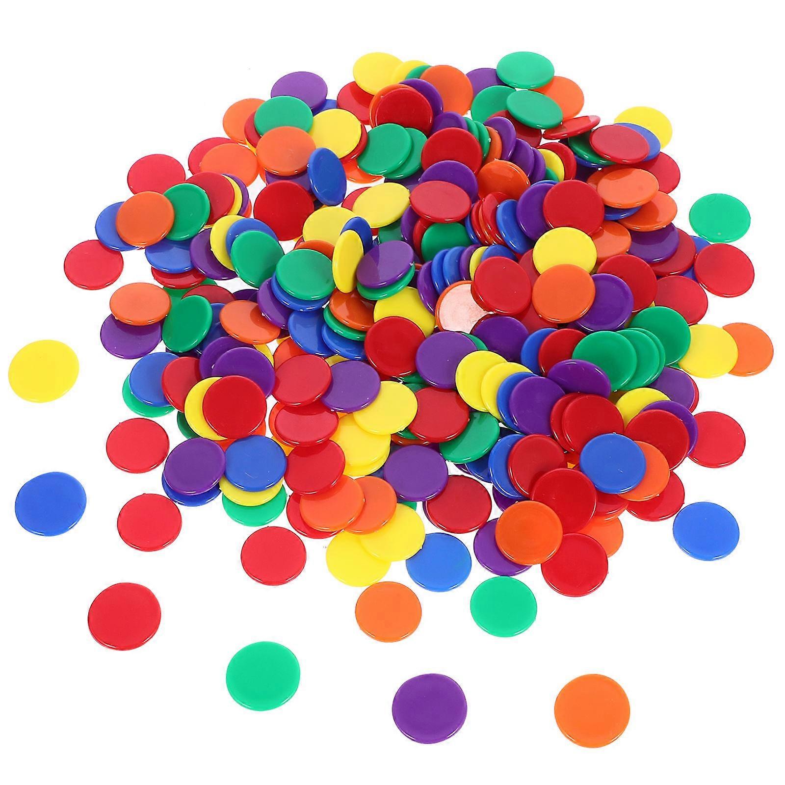 Plastic Chips Counting Chips for Party Use 500Pcs
