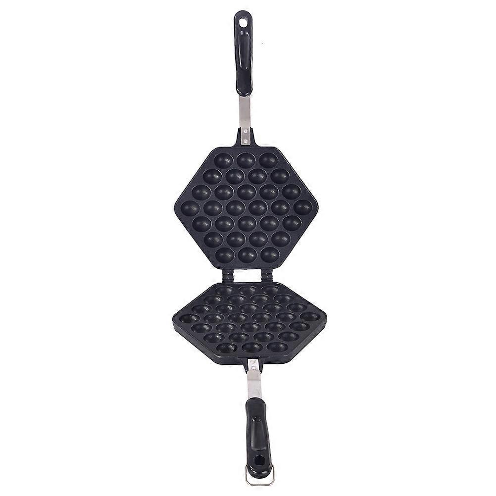 Waffle Moulds Egg Cake Maker for Party Home Use Black Gas Stove Compatible 1Pcs