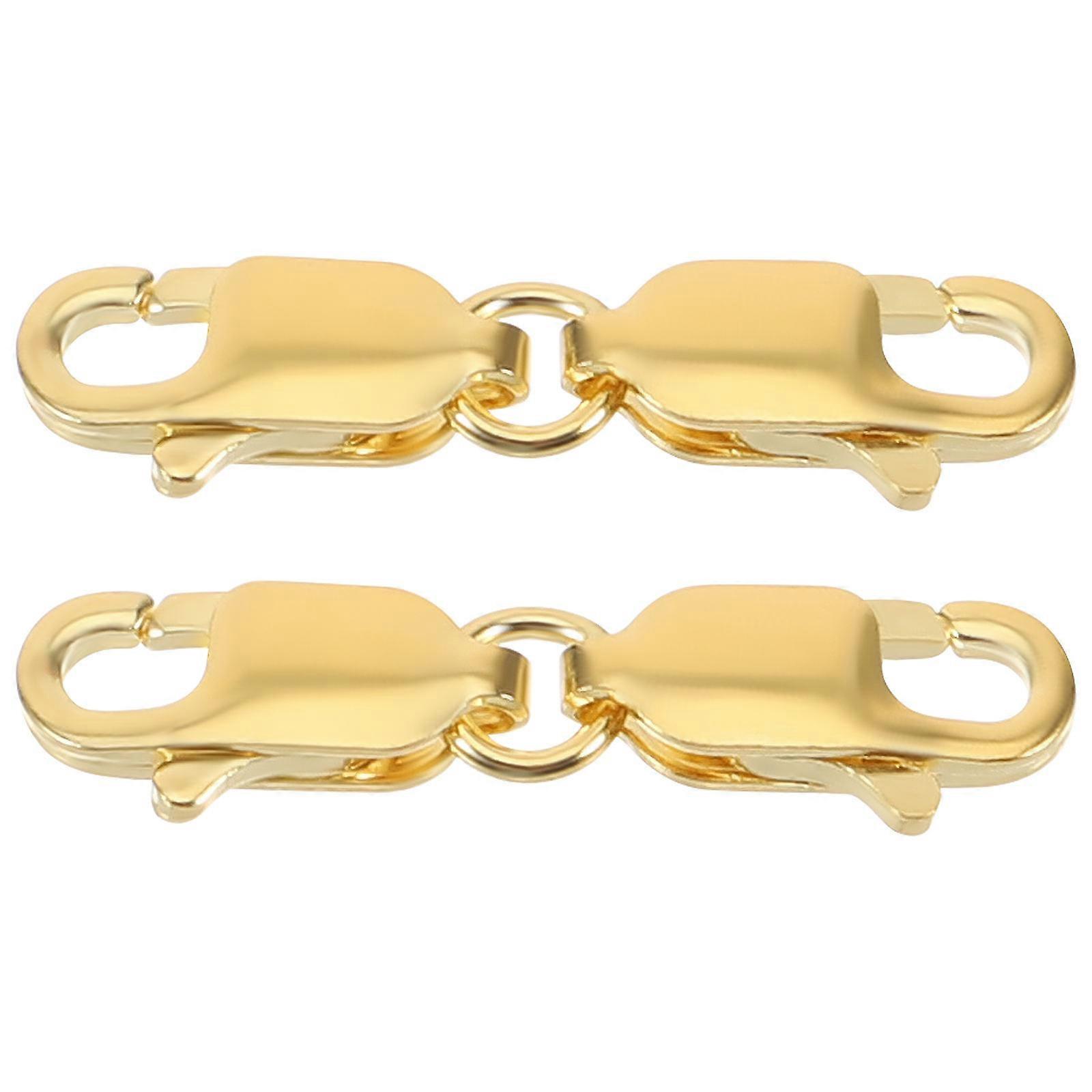 Lobster Clasps Double Lobster Clasps for Bracelet Necklace 8Pcs
