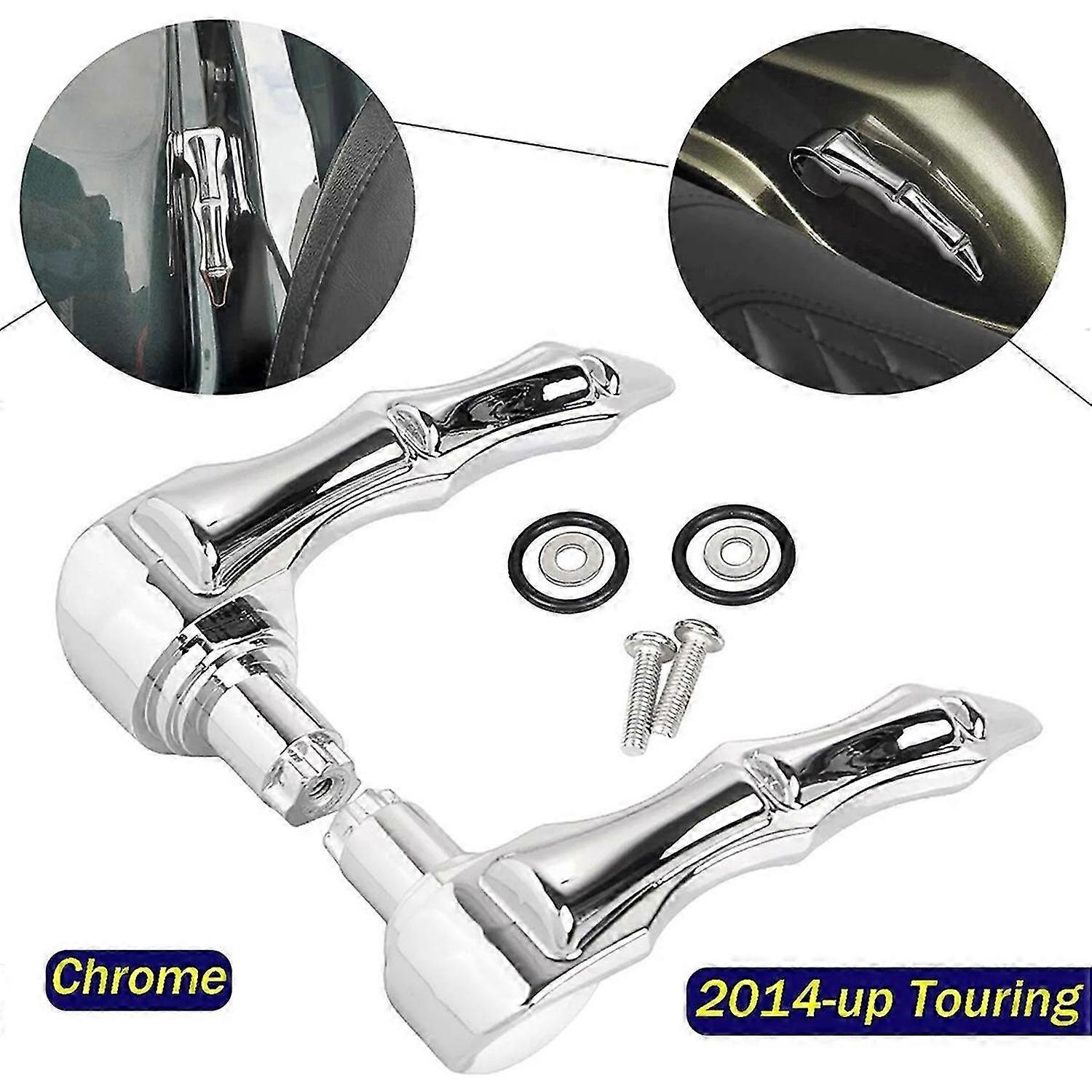 2X Saddlebag Latch Lever Lid Lifter For Harley