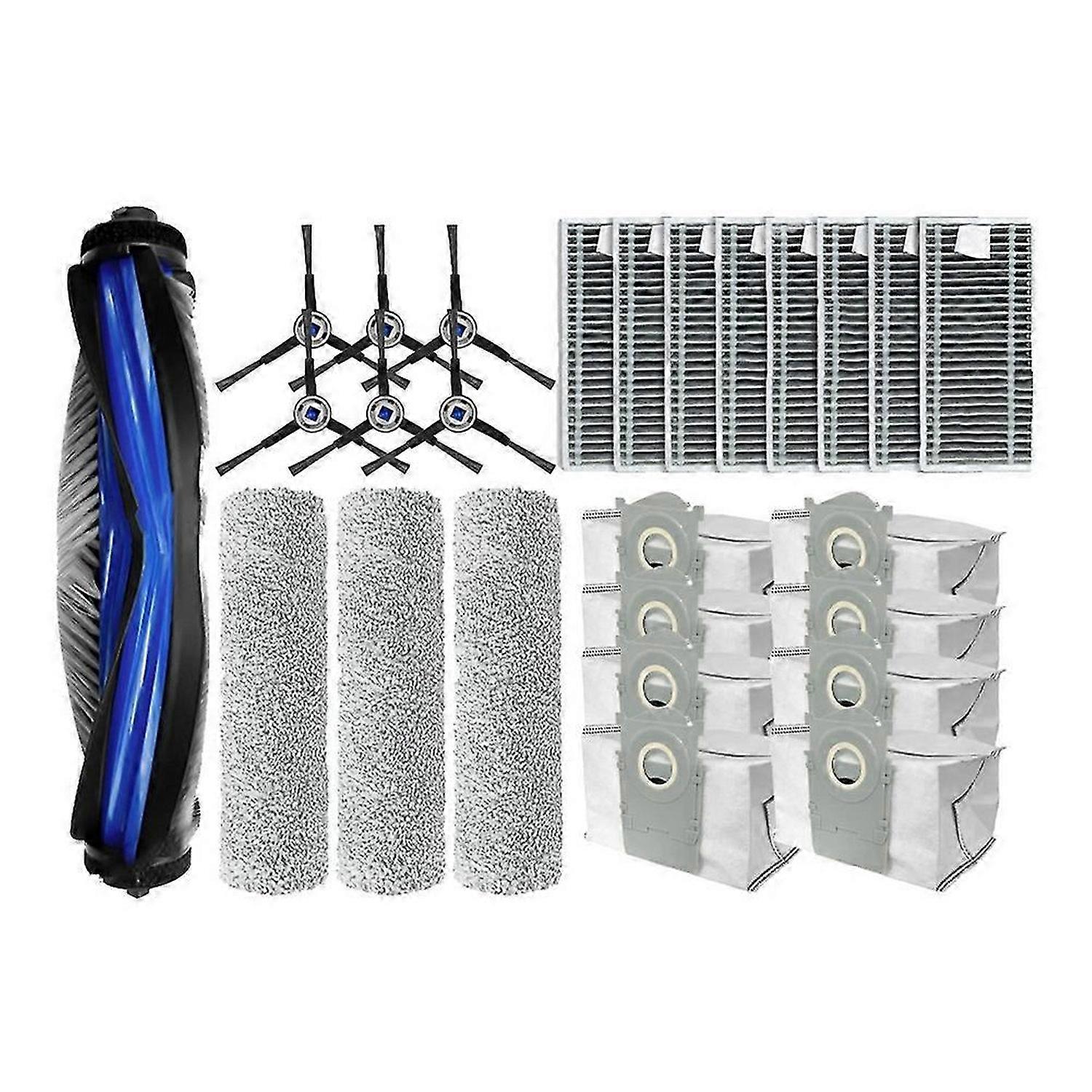 For X8 Pro Omni Floor Scrubber Replacement Parts Main Side Brush Hepa Filter Drum Dust Bag Accessori