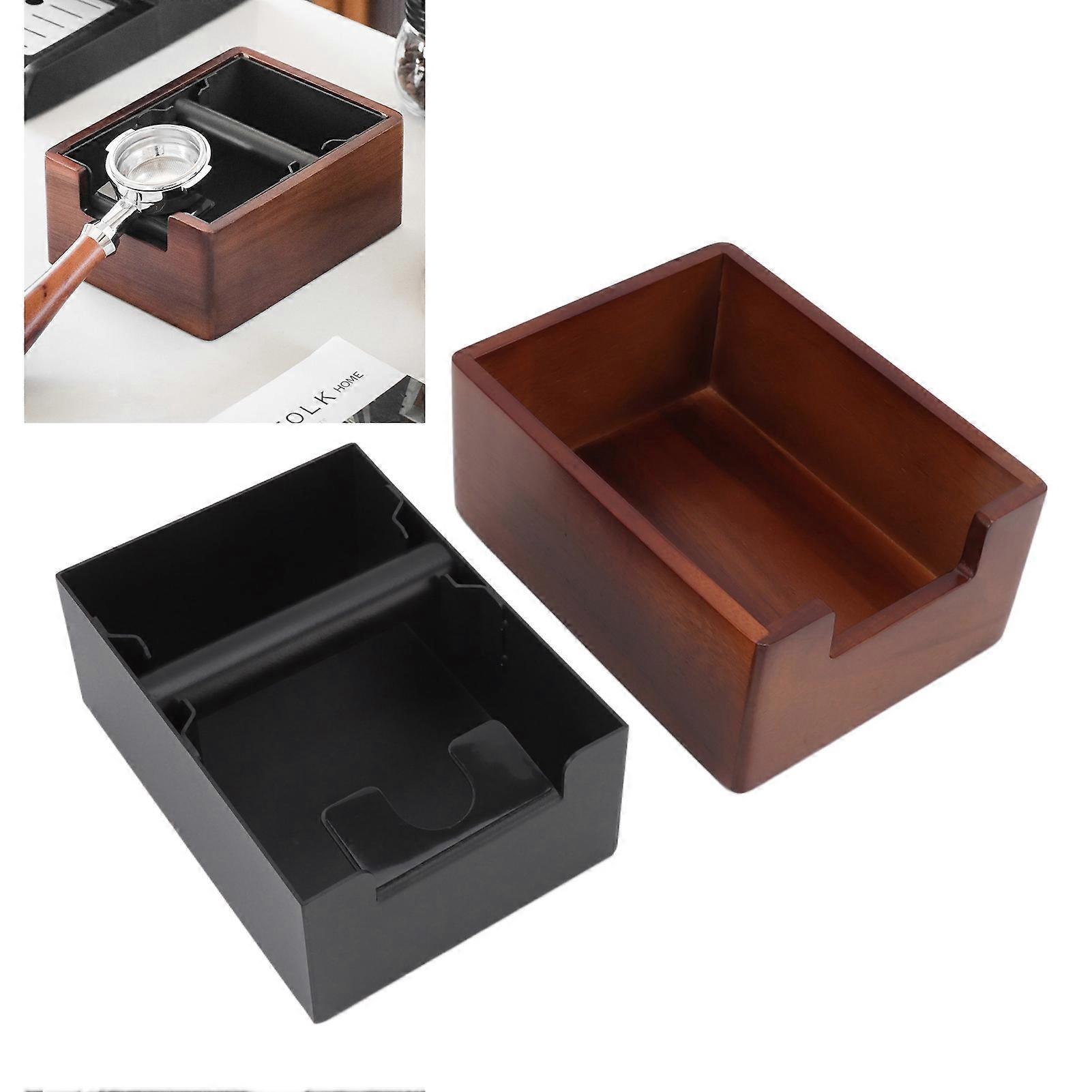 Coffee Knock Box 21x16cm Holz ABS Eisen Kaffeesatz Eimerhalter