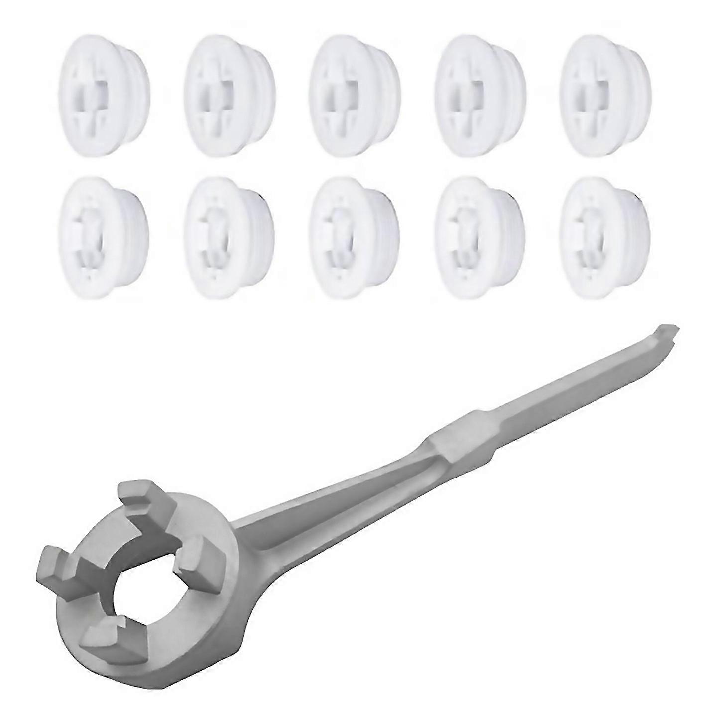 For Bung Caps Includes 10 Thread Caps Drum Bung Hole Cap With Drum Wrench