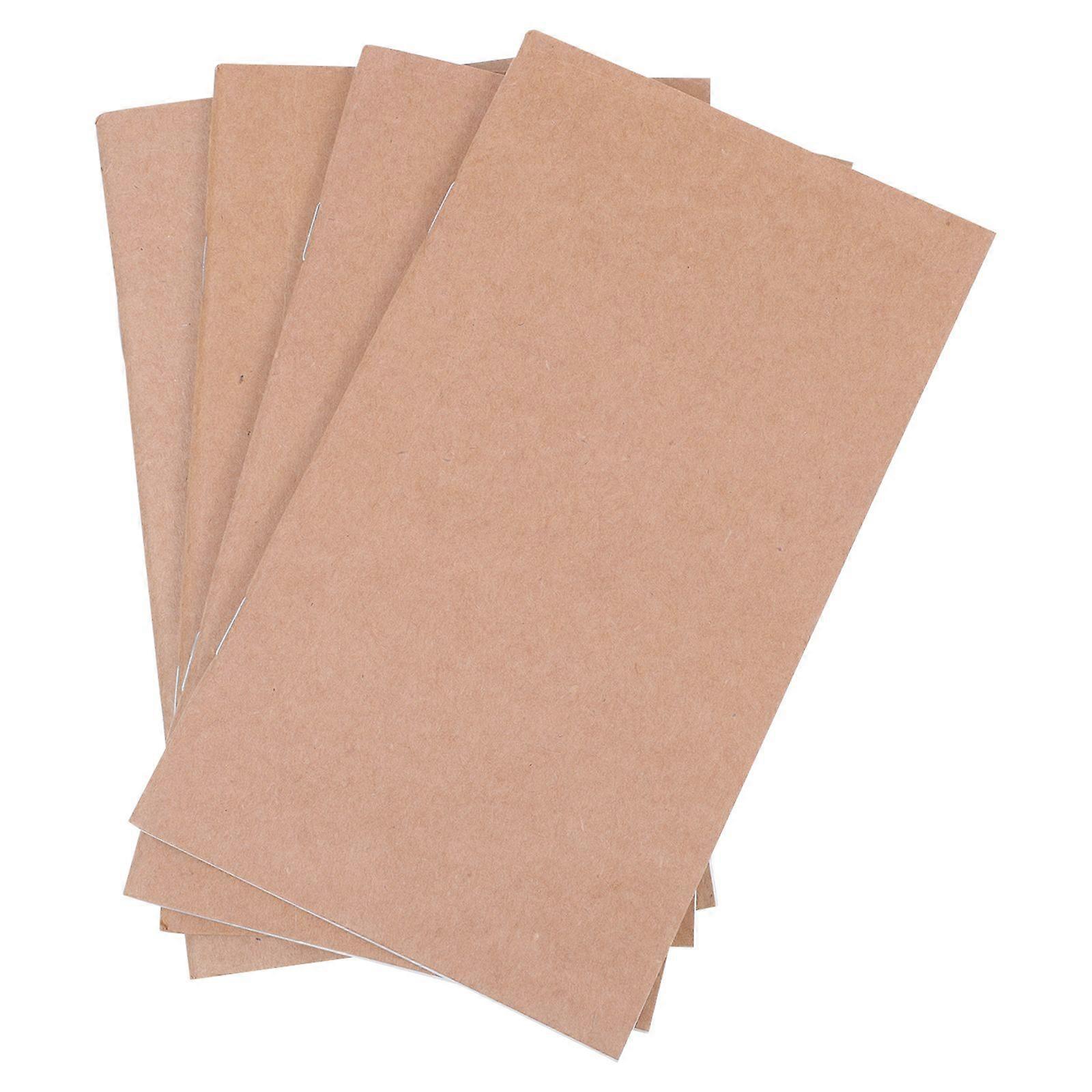 4Pcs Portable Travel Notebooks Loose Leaf Refill Papers Weekly Notepad