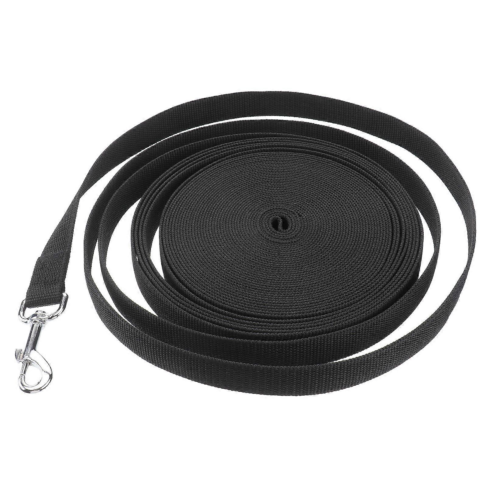 Pet Training Lead Comfortable Dog Obedience Training Leash Long 15m Black