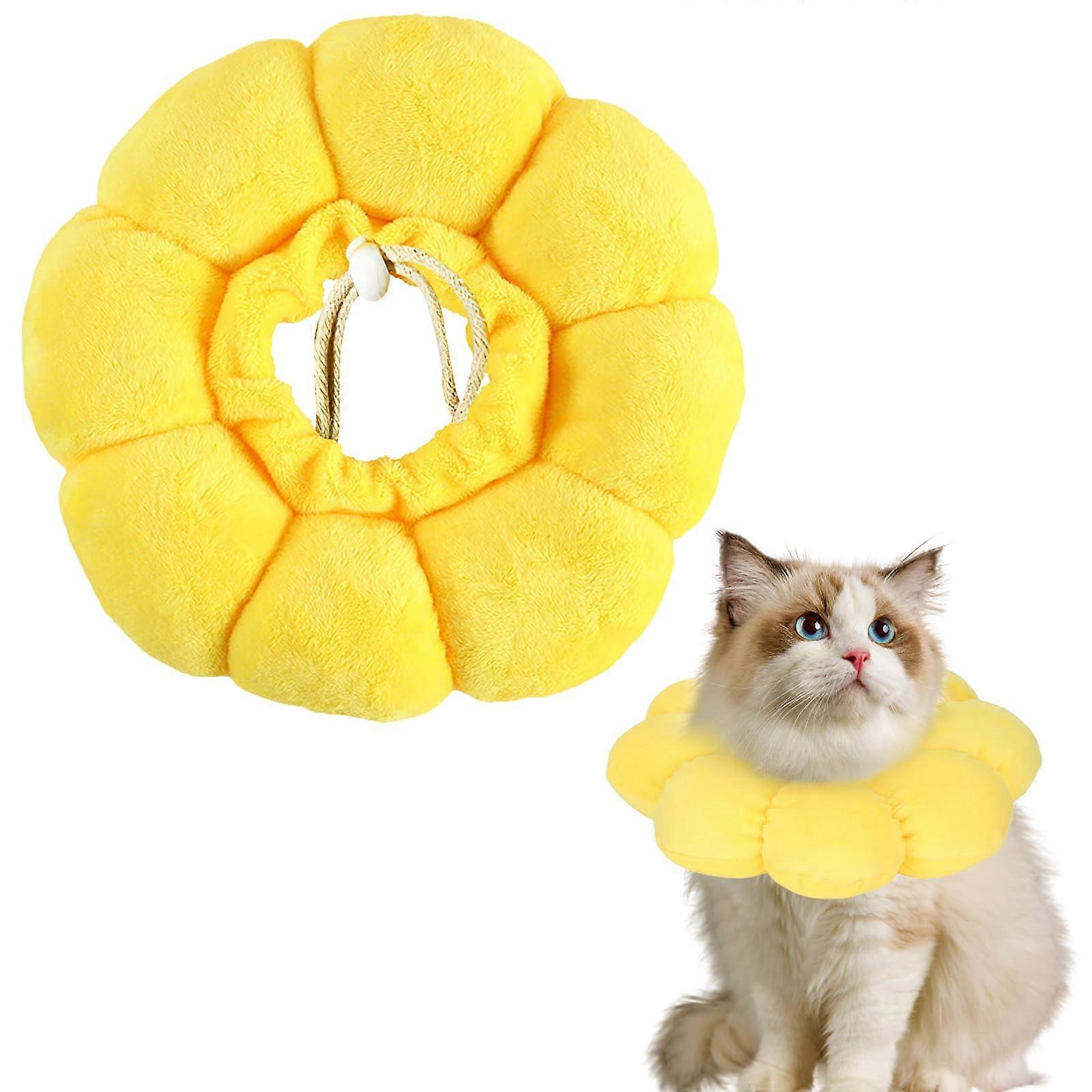 Cat Recovery Collar Adjustable Soft Donut Cone Elizabethan Style Cat Collar Postoperative Care
