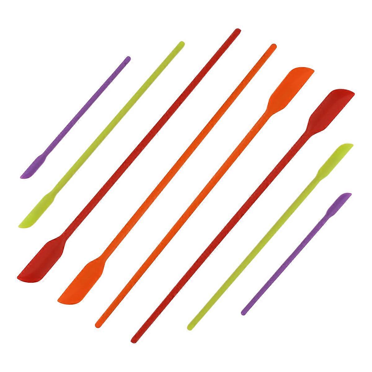 8 Pack Silicone Makeup Drop Spatula Scrapers Jar for Kitchen