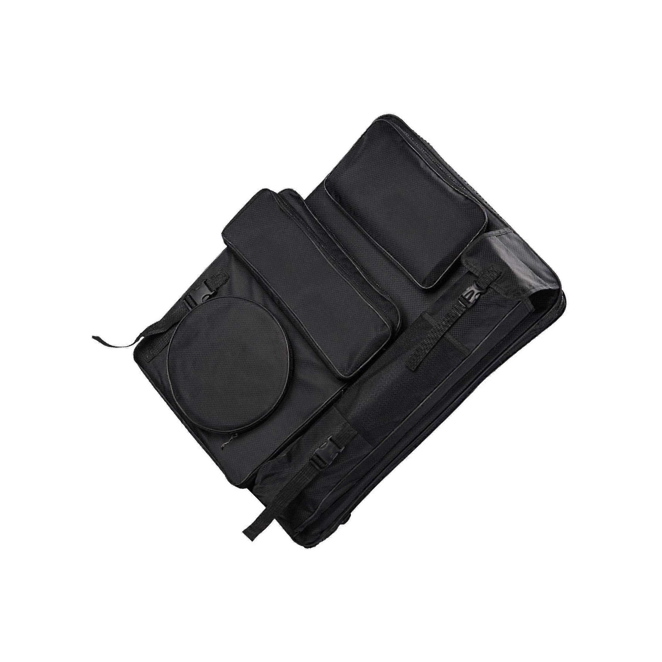 Art Portfolio Case Handbag with Pockets, Handle Drawing Board Bag Sketch Bag Black