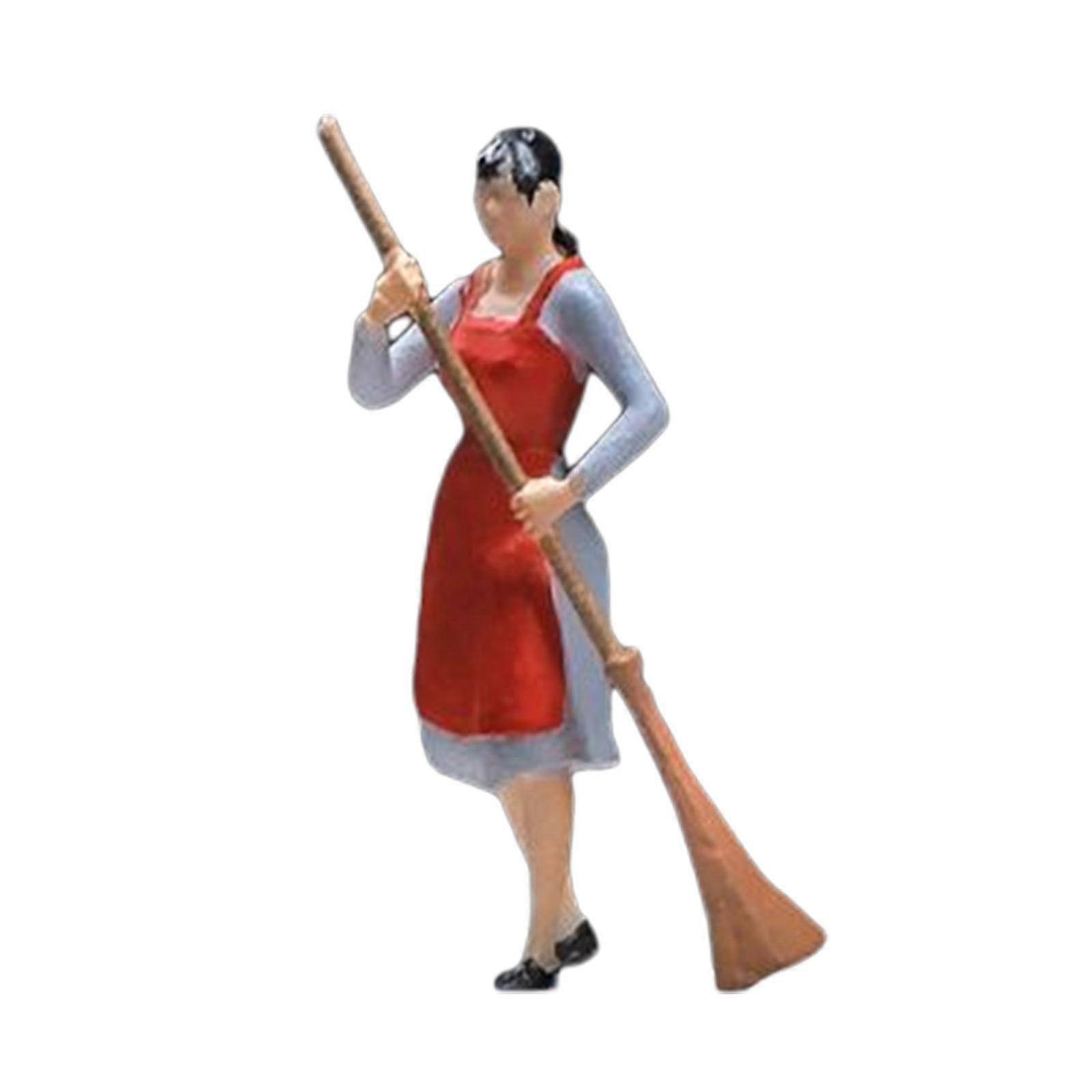 mulation 1/64 Scale Models Figurine Collection Decoration for DIY Scene Woman