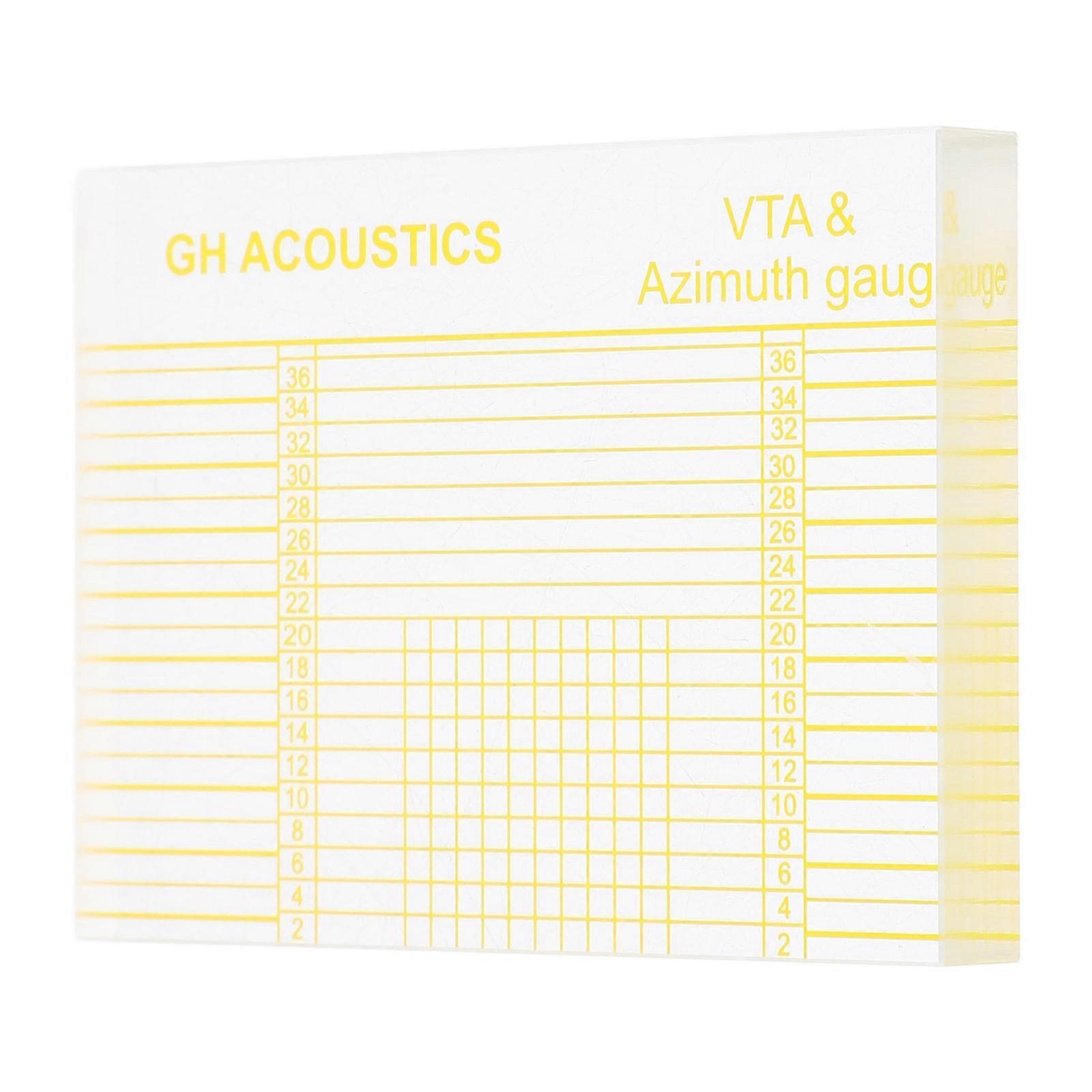 Vinyl Record Player Acrylic Calibration Ruler for Azimuth Adjustment 4Pcs