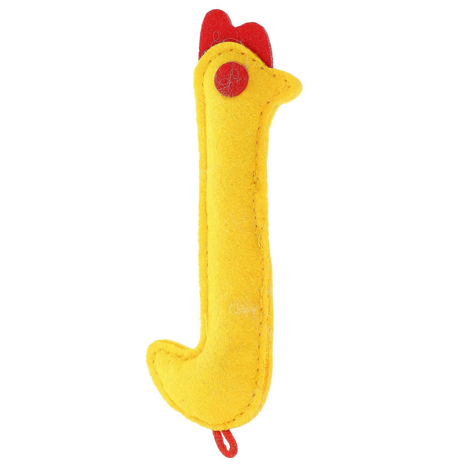 Interactive Cat Toys 4Pcs Chicken Shaped Pet Cat Plaything For Indoor Play Stimulating Instinct With Durable Fabric