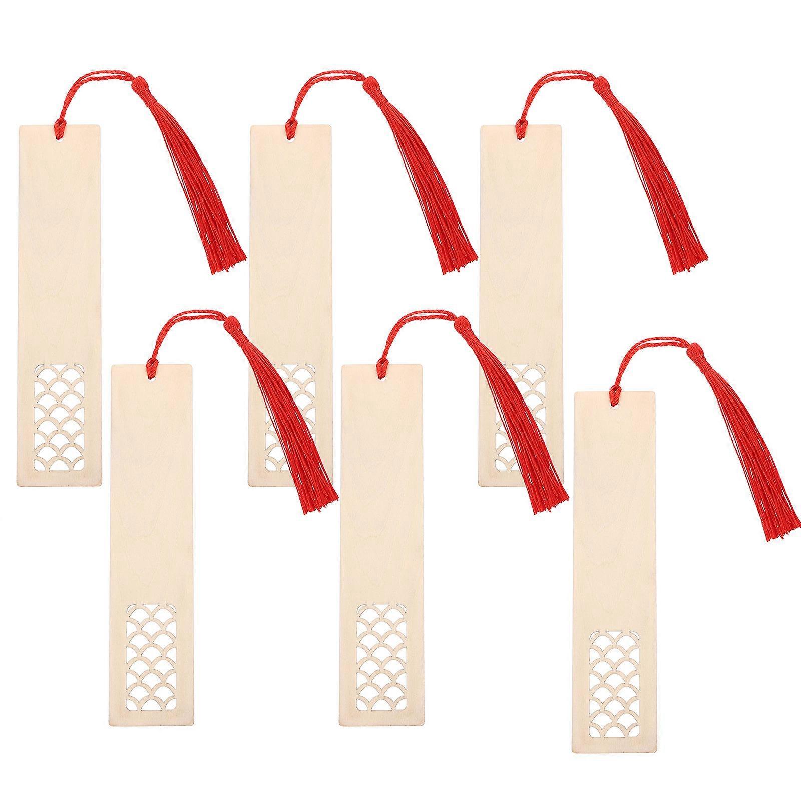 Wooden DIY Blank Bookmark for Decor 18Pcs