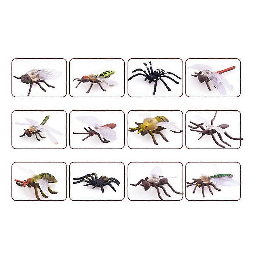 Realistic Plastic Insect Toys 72 Pcs Assorted Color Figures For Cat Owners Educational School Projects