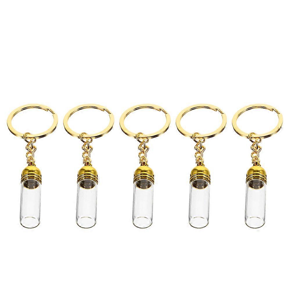 Cute Small Keychain Glass Perfume Bottle for Storage 15Pcs