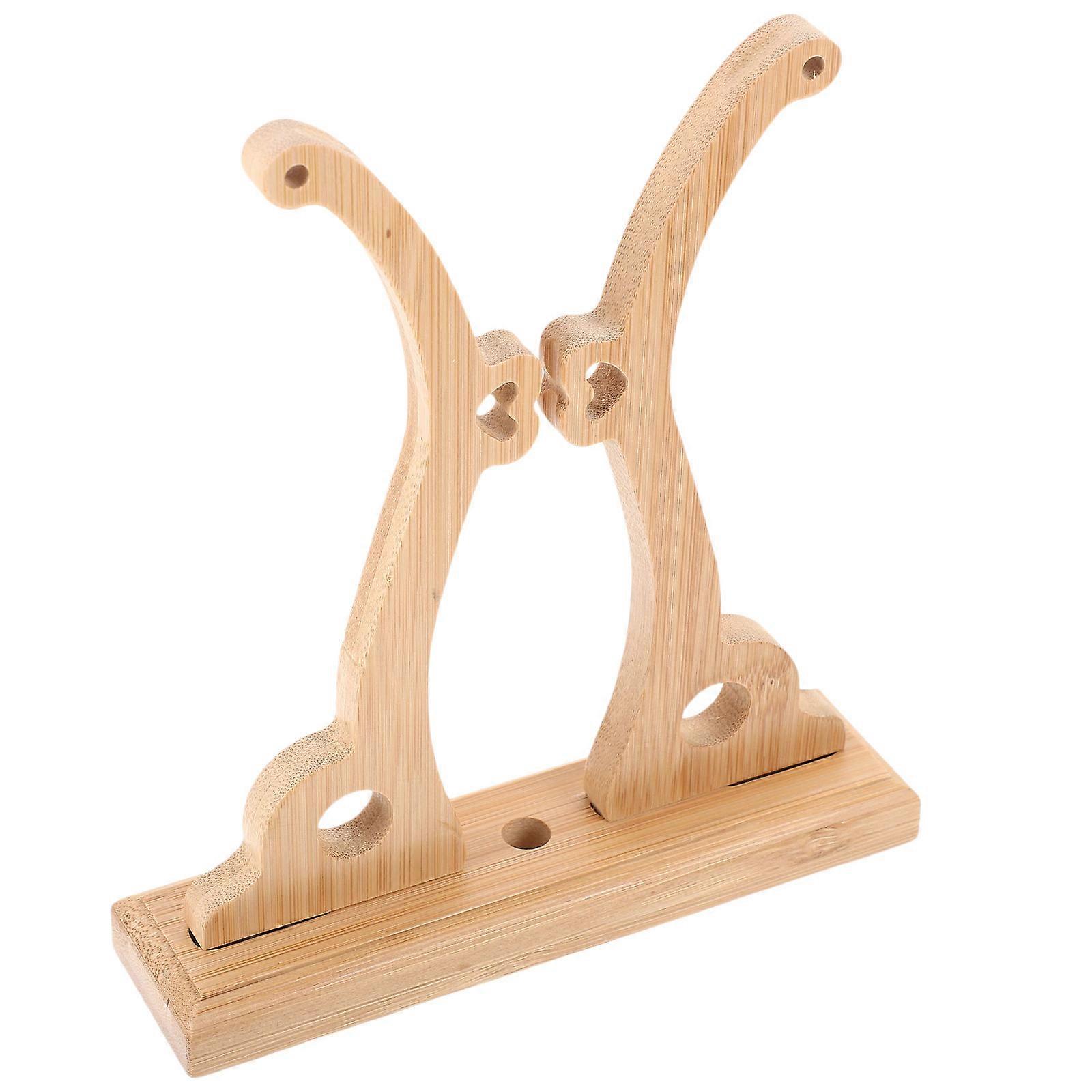 Folding Fan Holder Wooden Fan Bracket for Display 4Pcs Desktop Set