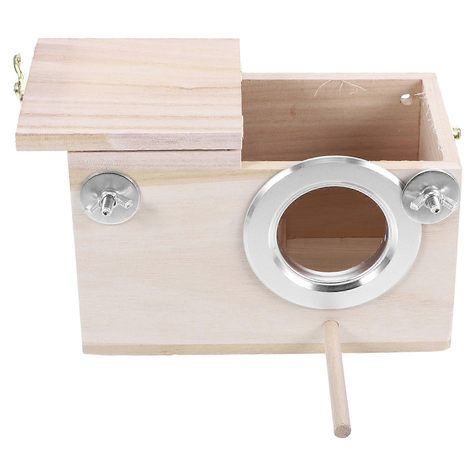 Bird Nesting Box Wood Bird House Kits for Budgie Breeding 5Pcs Set