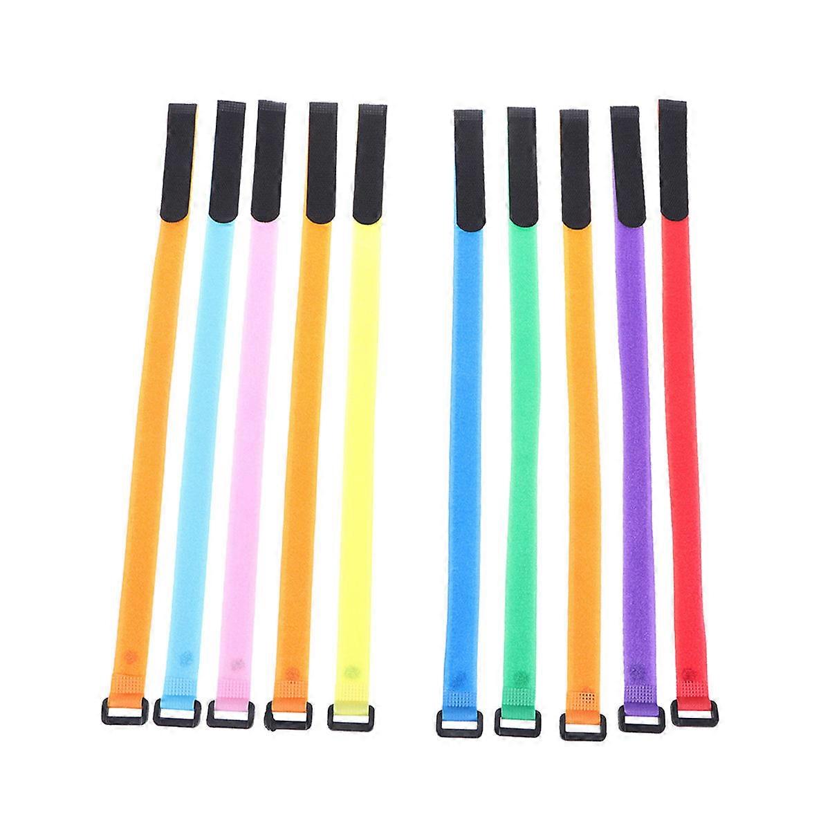 20 Pcs Buckle Stickers Sticking Band Ties For Travel Organization With Assorted Color Comfortable Touch