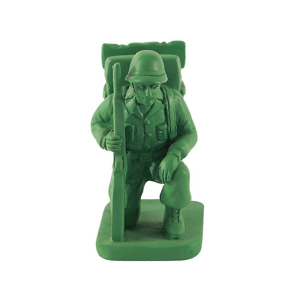 Support de téléphone soldat en résine, support de téléphone créatif pour regarder des vidéos, vert, 1 lot