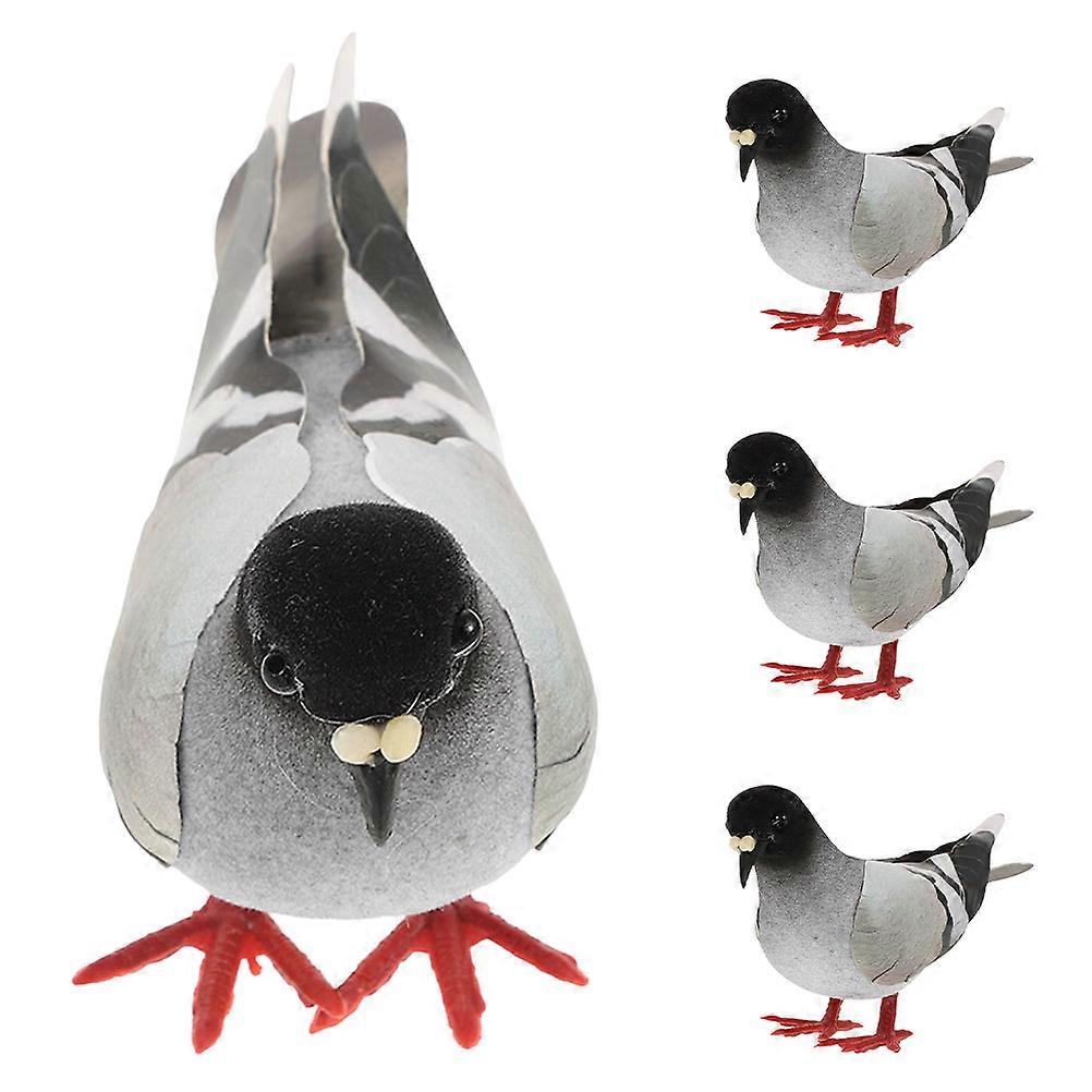 Garden Decor Artificial Pigeons for Outdoor Use 12Pcs