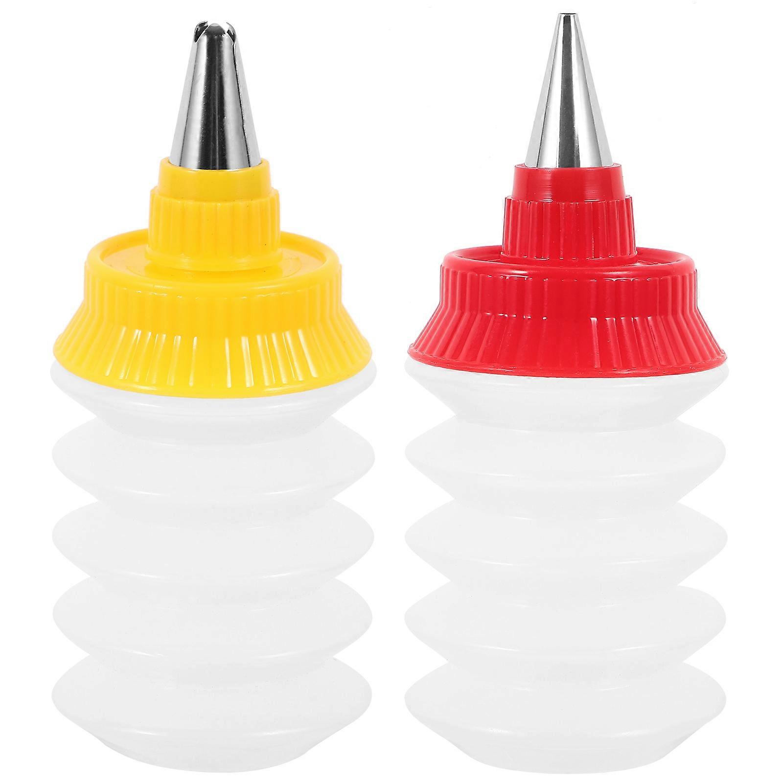 Small Icing Bottles Plastic Piping Bottles for Cookie Decorating 8Pcs
