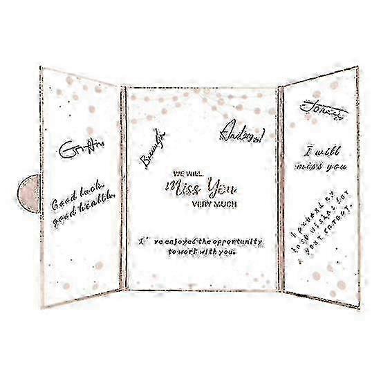 Graduation Guest Book Badge: Alternative Signature Party Certificate with Gold-Plated Congrats Greeting 2025