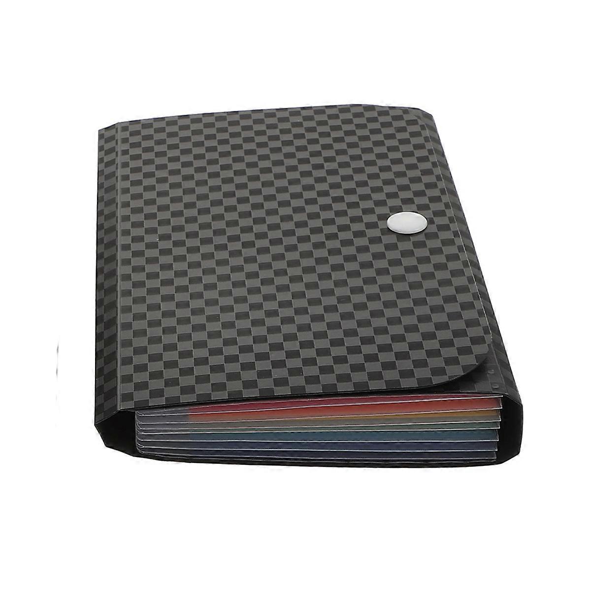 Portable File Storage Bag Multi Document Organizer For Office Daily 7.1X4.7In 2Pcs