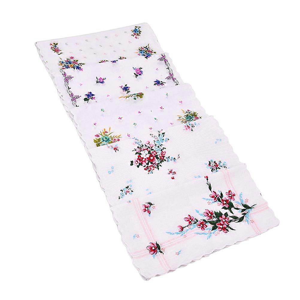 Cotton Handkerchief Women 10Pcs White Square Practical For Wipe Sweat And Blow Nose