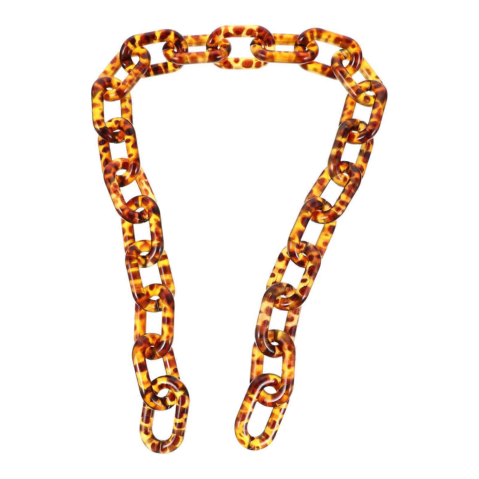 Handbag Chain Acrylic Bag Chain for Bags 2Pcs Leopard Print Accessory