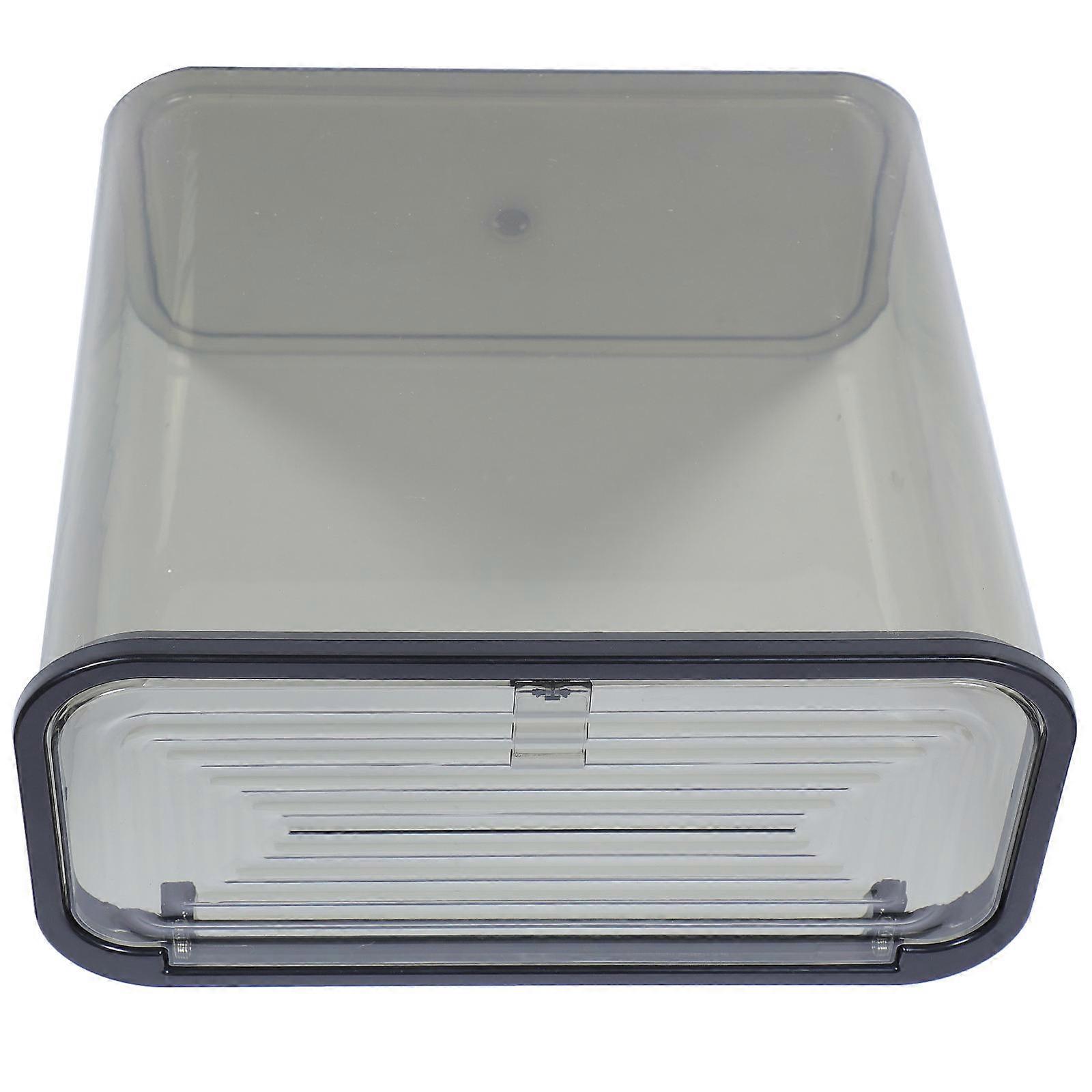 PET Material Rectangular Trash Can With Lid Ideal For Bedroom And Bathroom Use 1Pcs