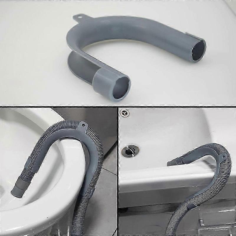 Washing Machine Discharge U Shape Drain Hose Guide, Durable Construction Drain Hose Hook Adapter For Easy Installation And Space-Saving Design, 2Pcs 2